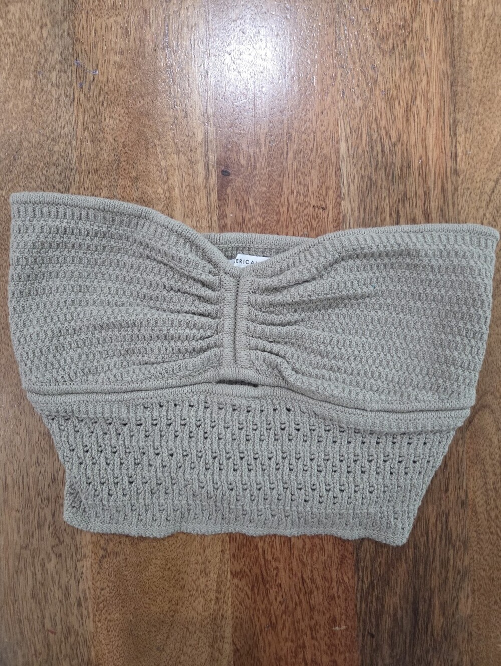 American Eagle Outfitters Knit Top in Taupe Green